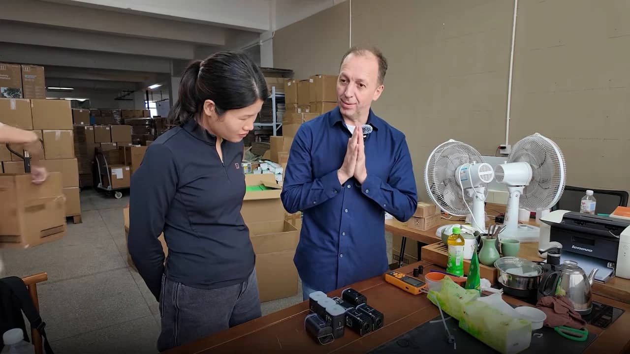 Inspection des produits avec l’équipe sur place