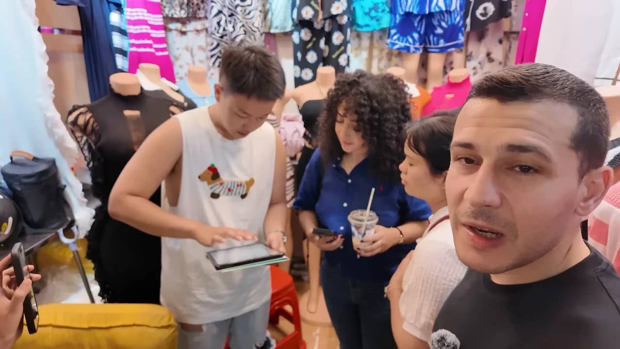 Échange avec les commerçants