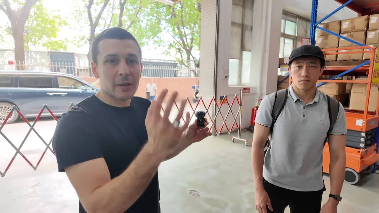 Visite de la zone de stockage