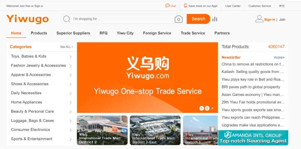 Acheter en Chine - Yiwugo