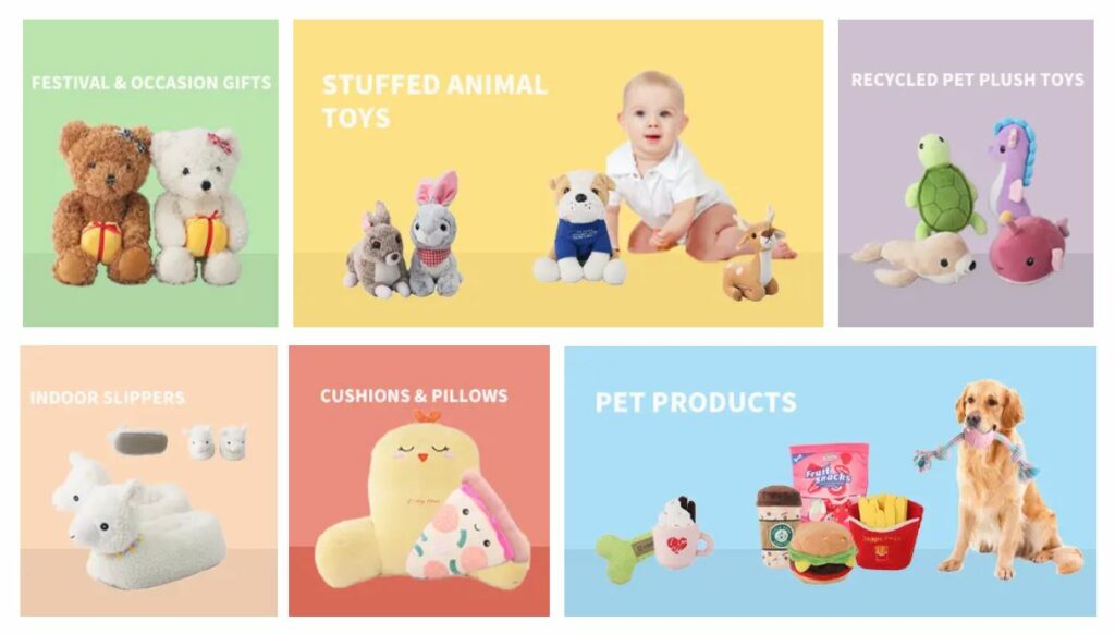fournisseur peluche et jouets pour animaux