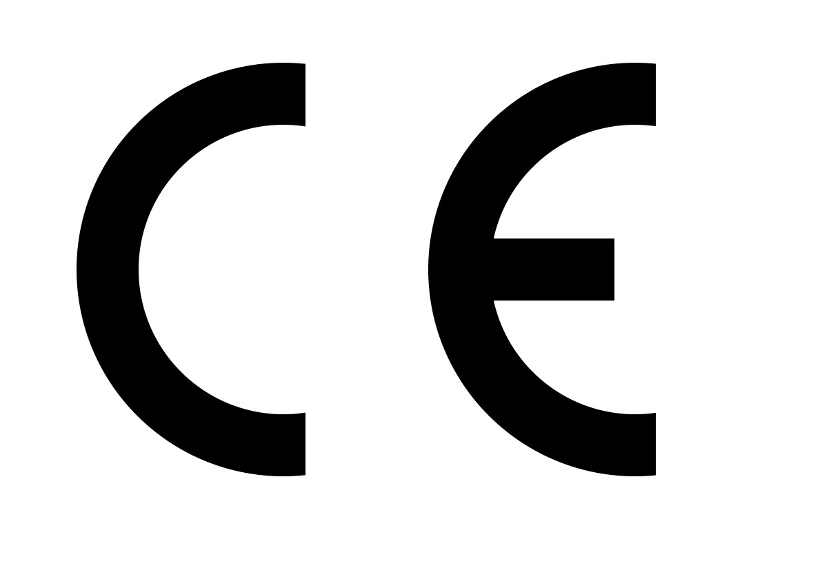 Une image importateur vélo électrique en noir et blanc du logo CE.