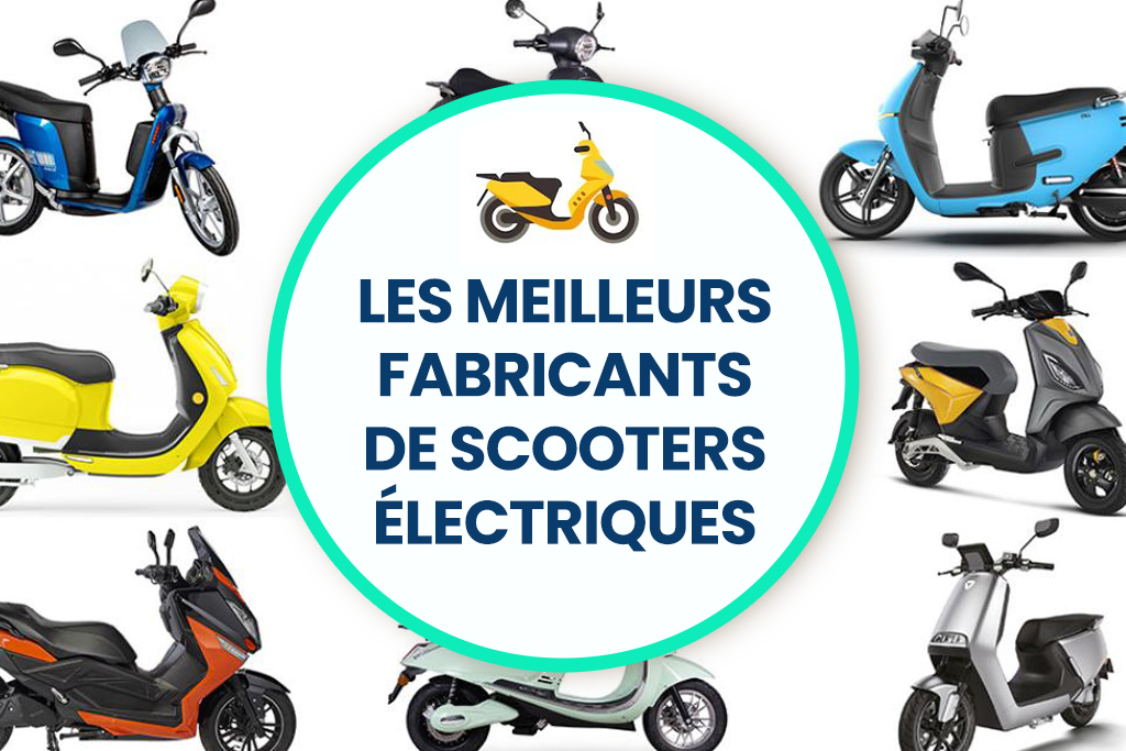 Un groupe de scooters des meilleurs fabricants de scooters électriques