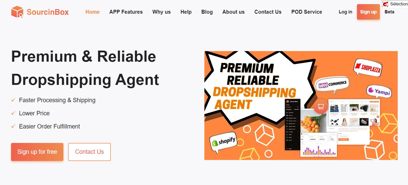 agent sourcing dropshipping sourcinbox
