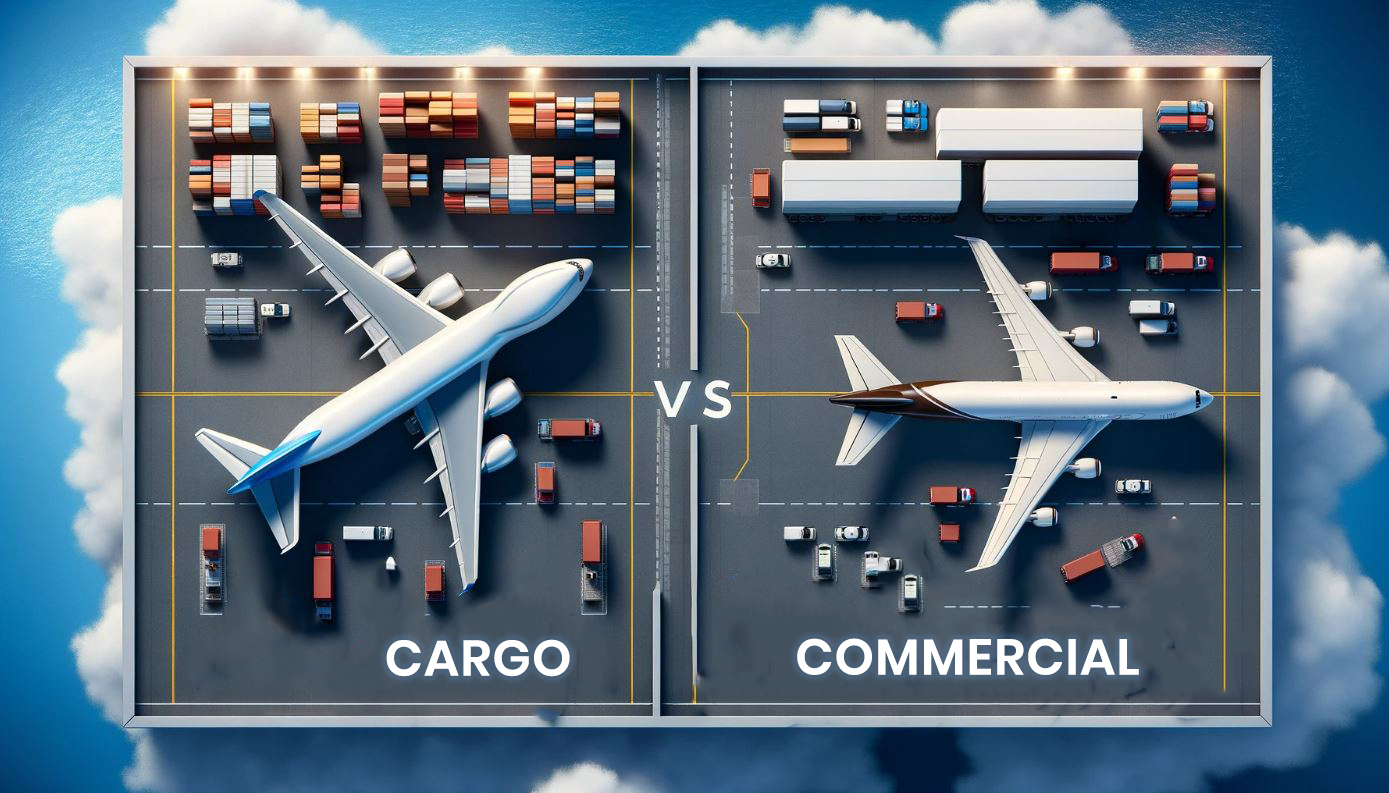 avion cargo vs avion commercial fret aérien