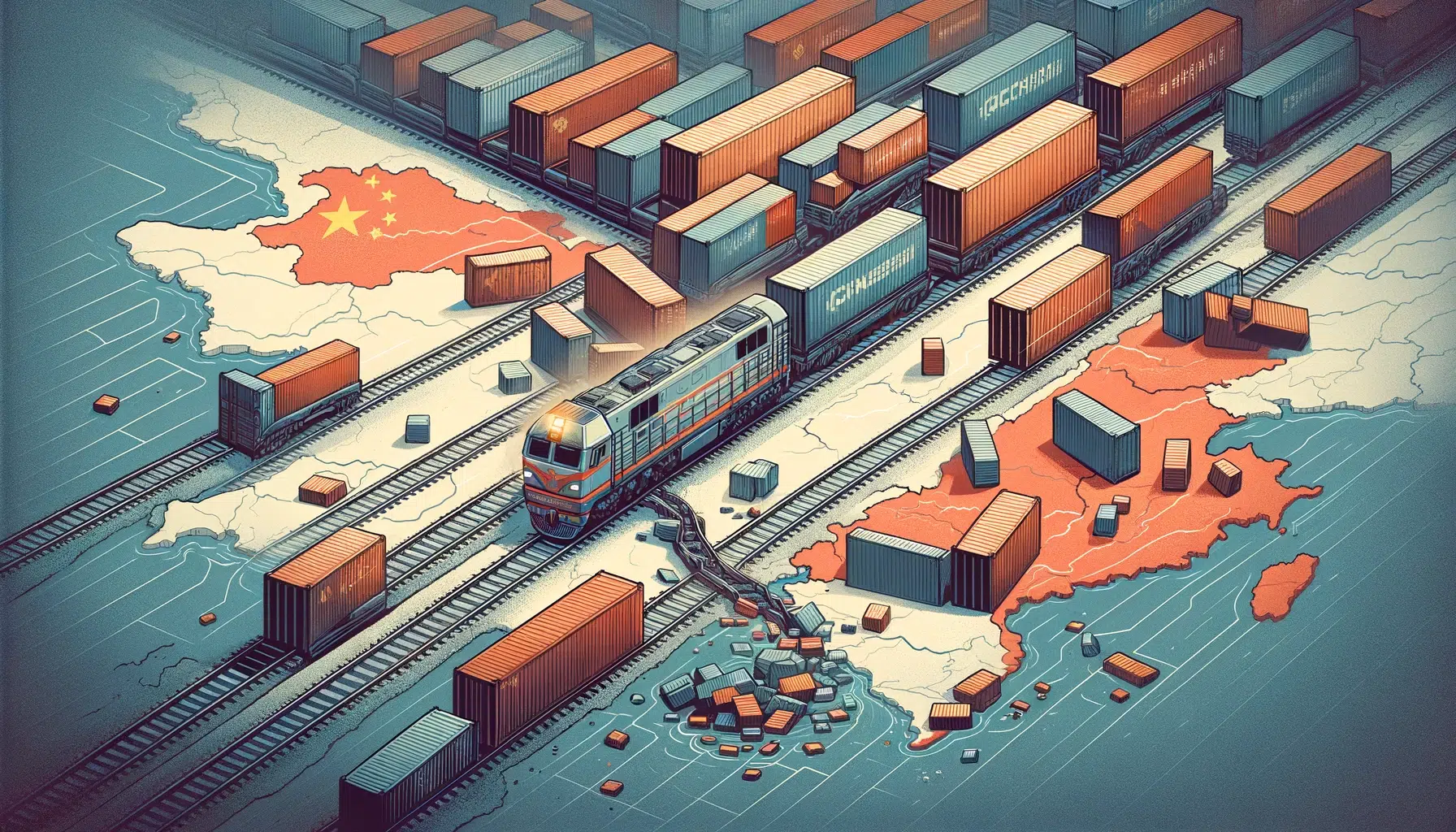 fret ferroviaire depuis la chine
